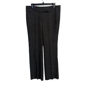 Dana Buchaman Women’s 12 Charcoal Gray Tweed professional work slacks pants